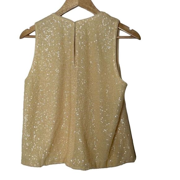 7 For All Mankind Holiday Sleeveless Sequin Blouse‎ - Picture 5 of 6